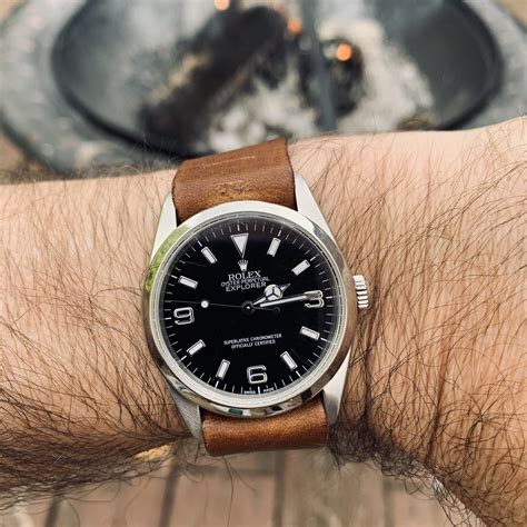 rolex 114270 leather